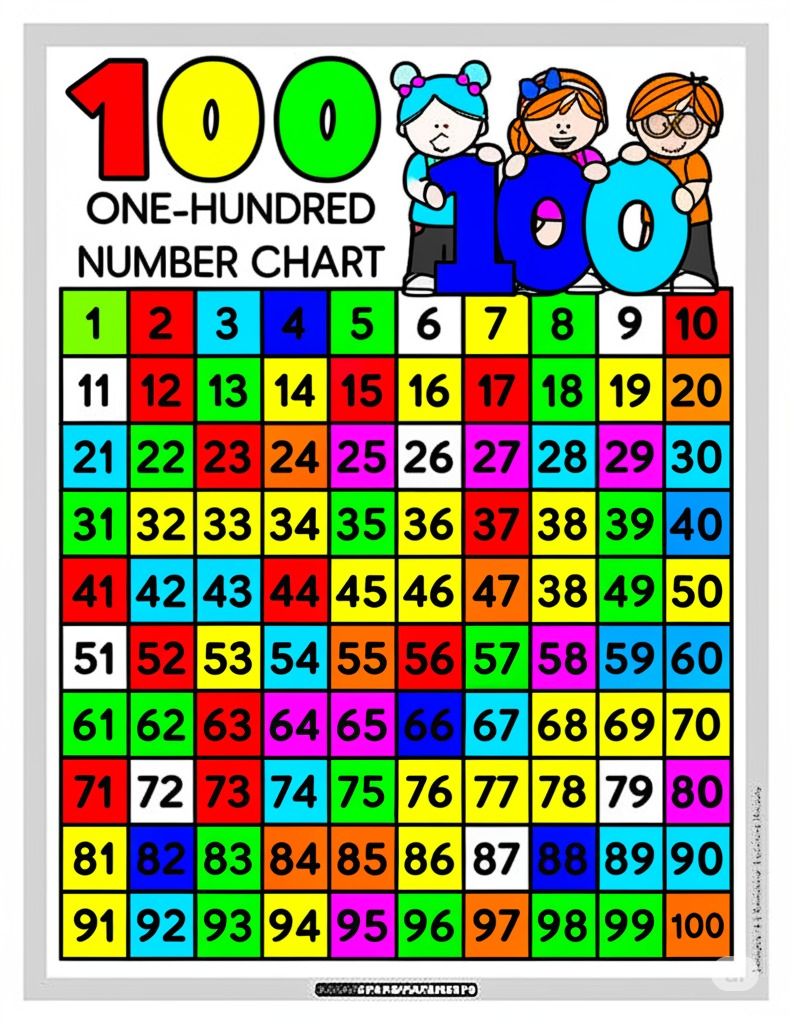 Interactive Hundreds Chart - Educational Math Learning Tool