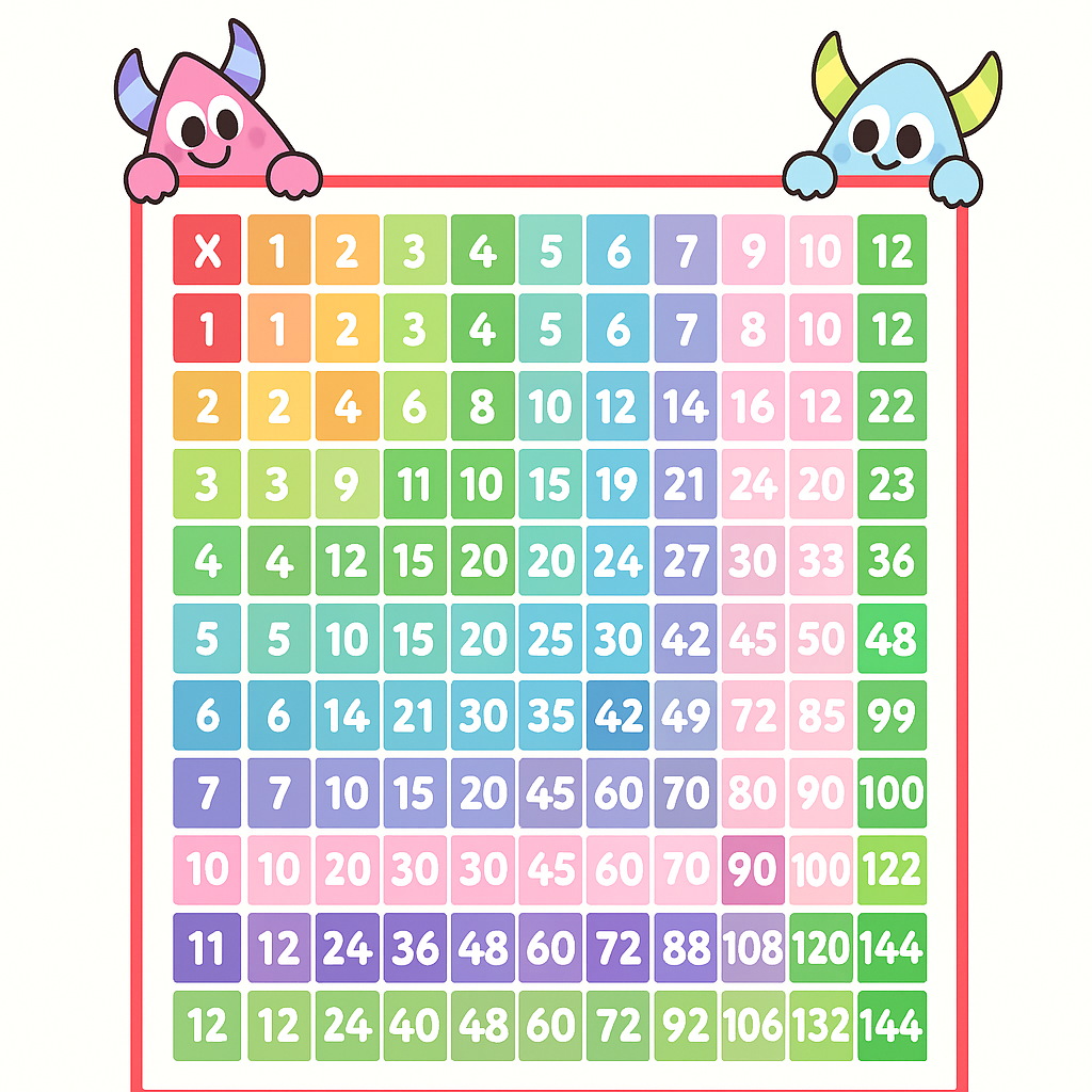 Multiplication Chart Tool - Free Interactive Times Table Generator