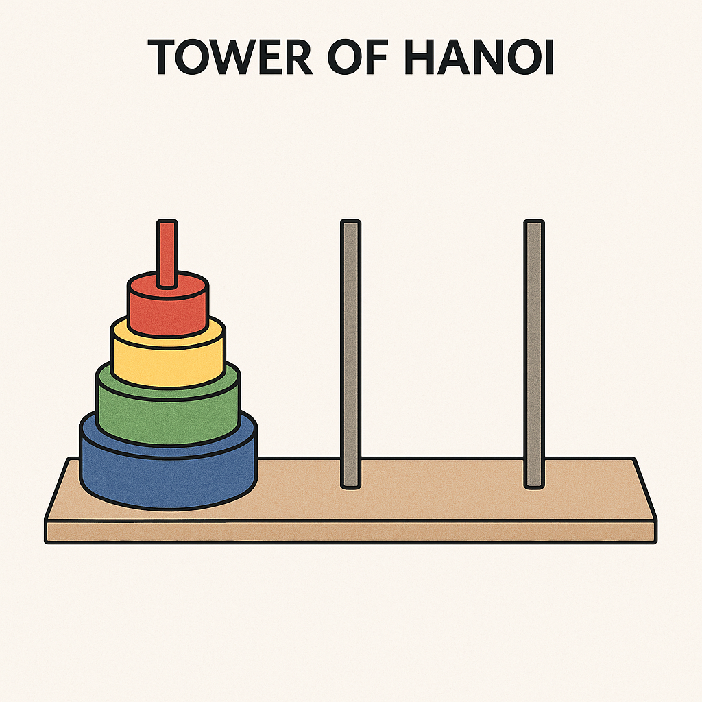 Tower of Hanoi - Interactive learning tool for a classic recursive algorithm